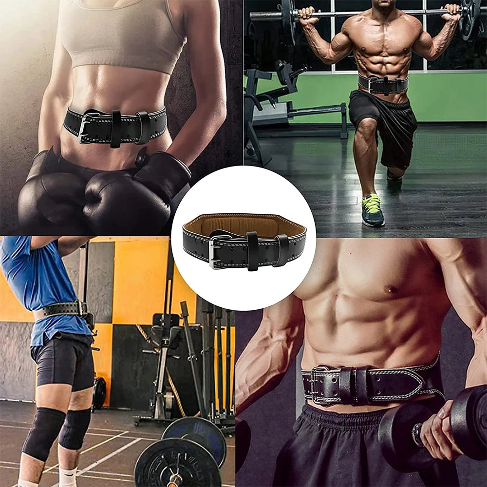 Leather Weightlifting Belt