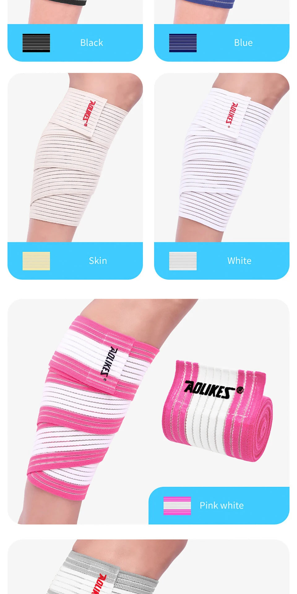 Elastic Knee Wraps