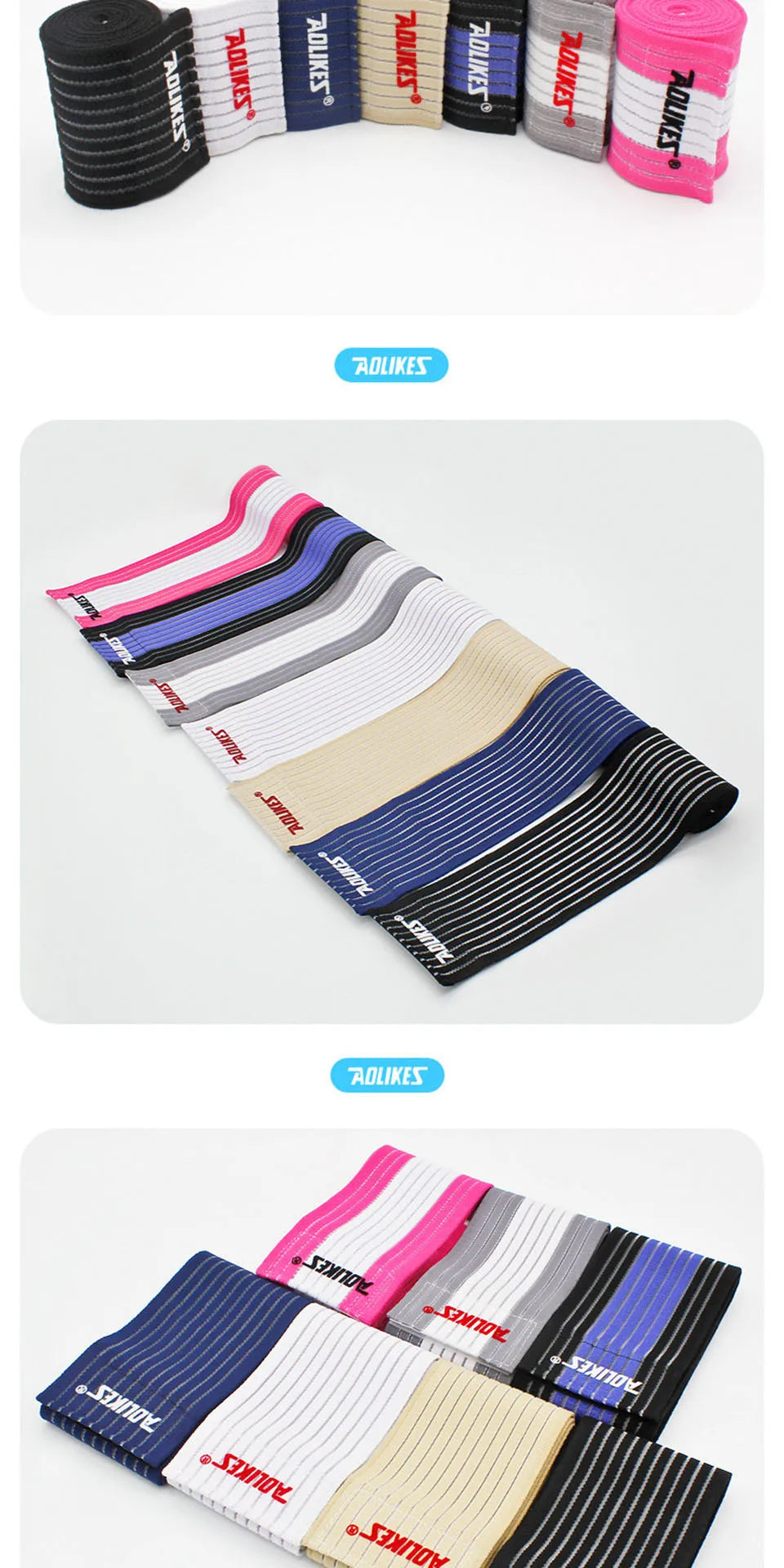 Elastic Knee Wraps