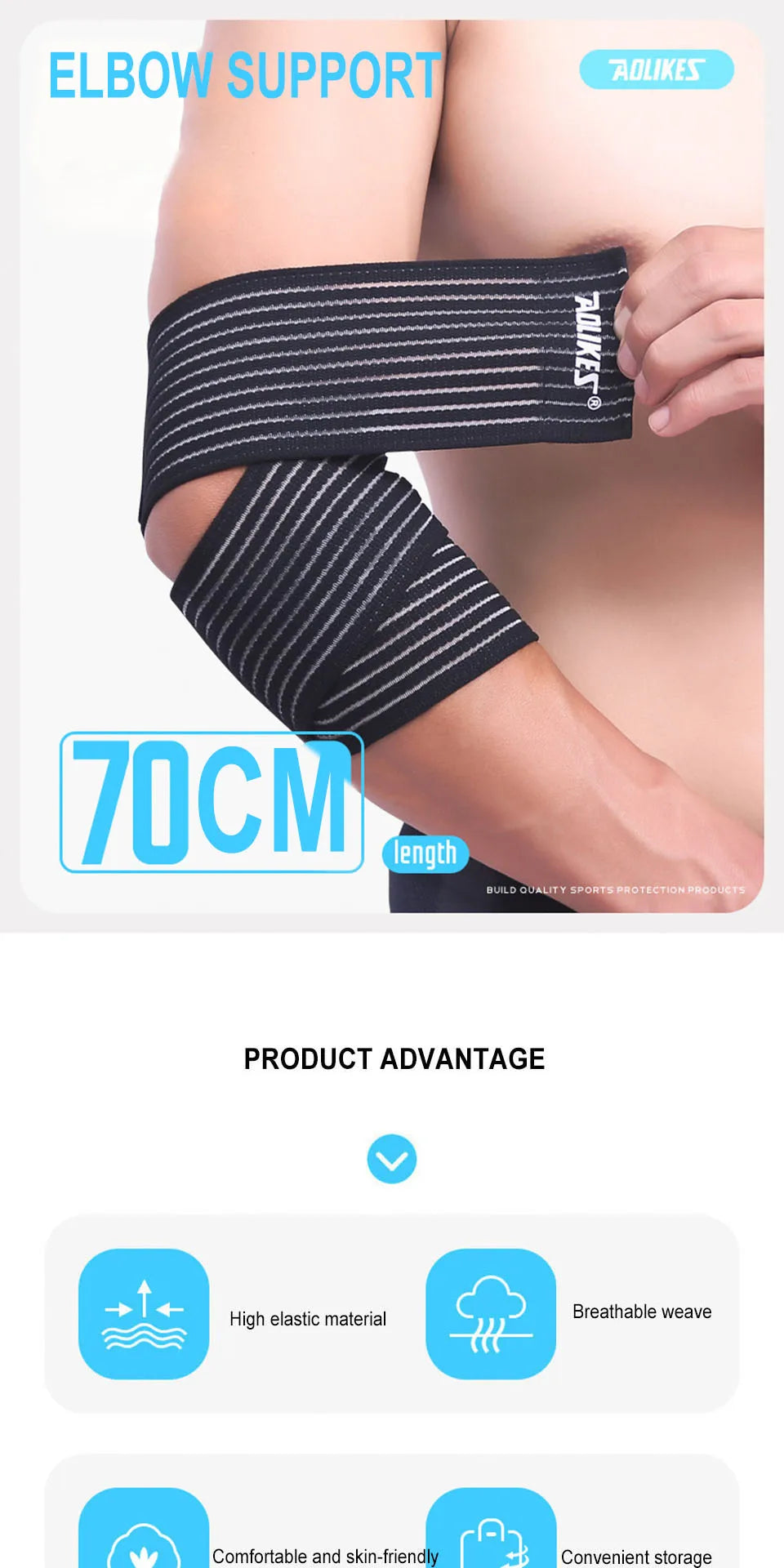 Elastic Knee Wraps