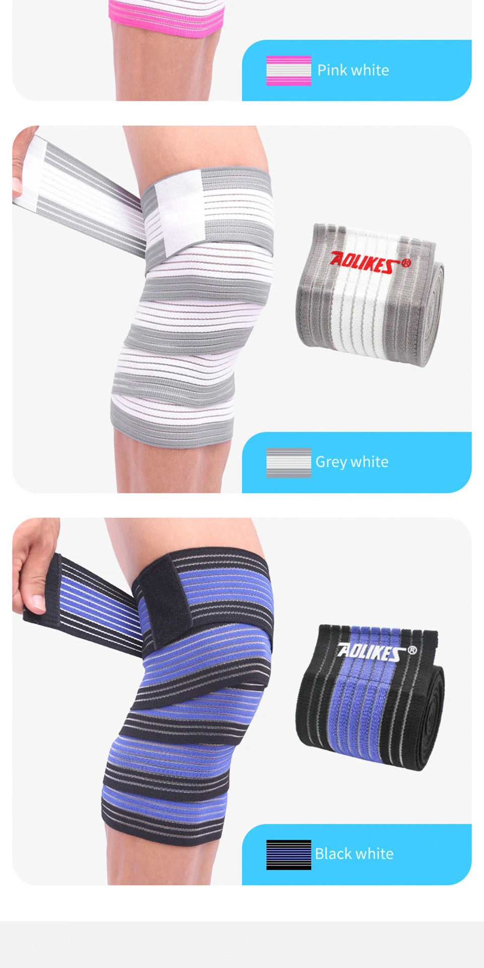 Elastic Knee Wraps