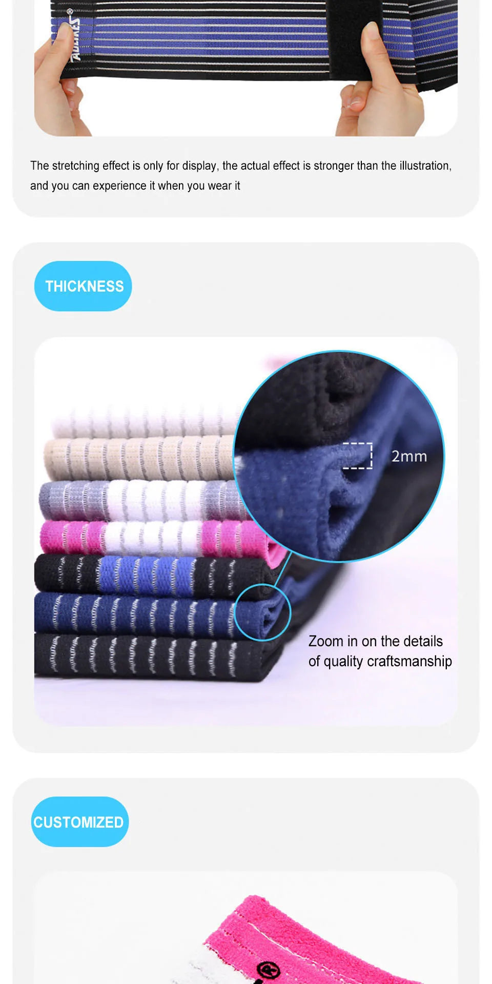 Elastic Knee Wraps