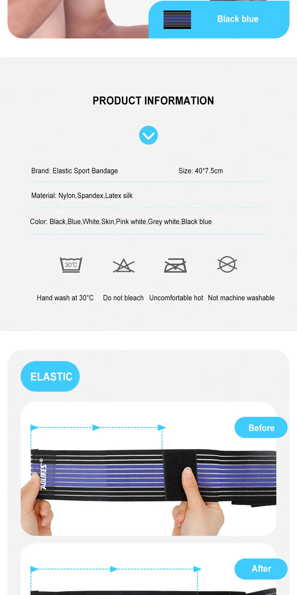 Elastic Knee Wraps