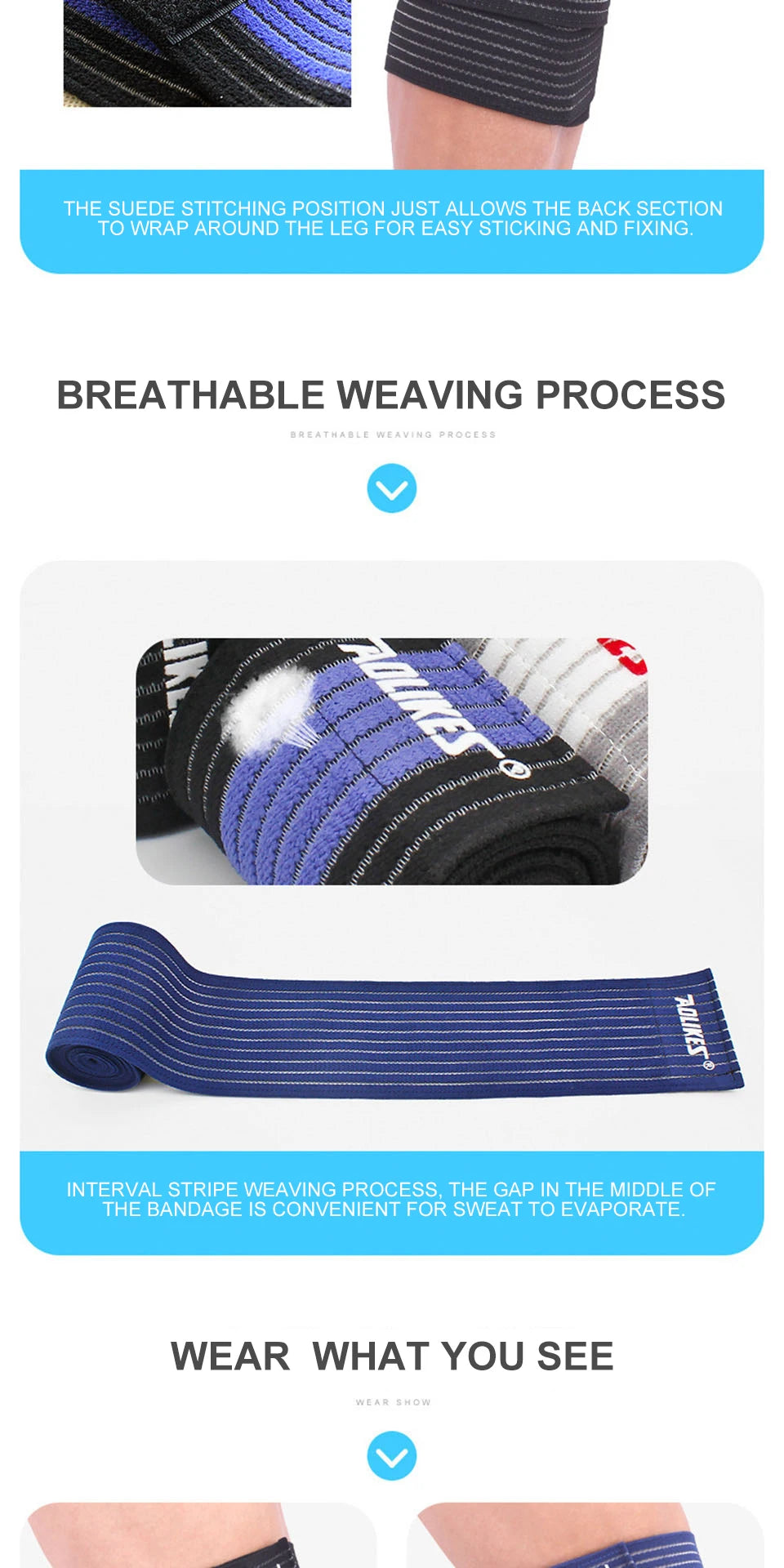 Elastic Knee Wraps