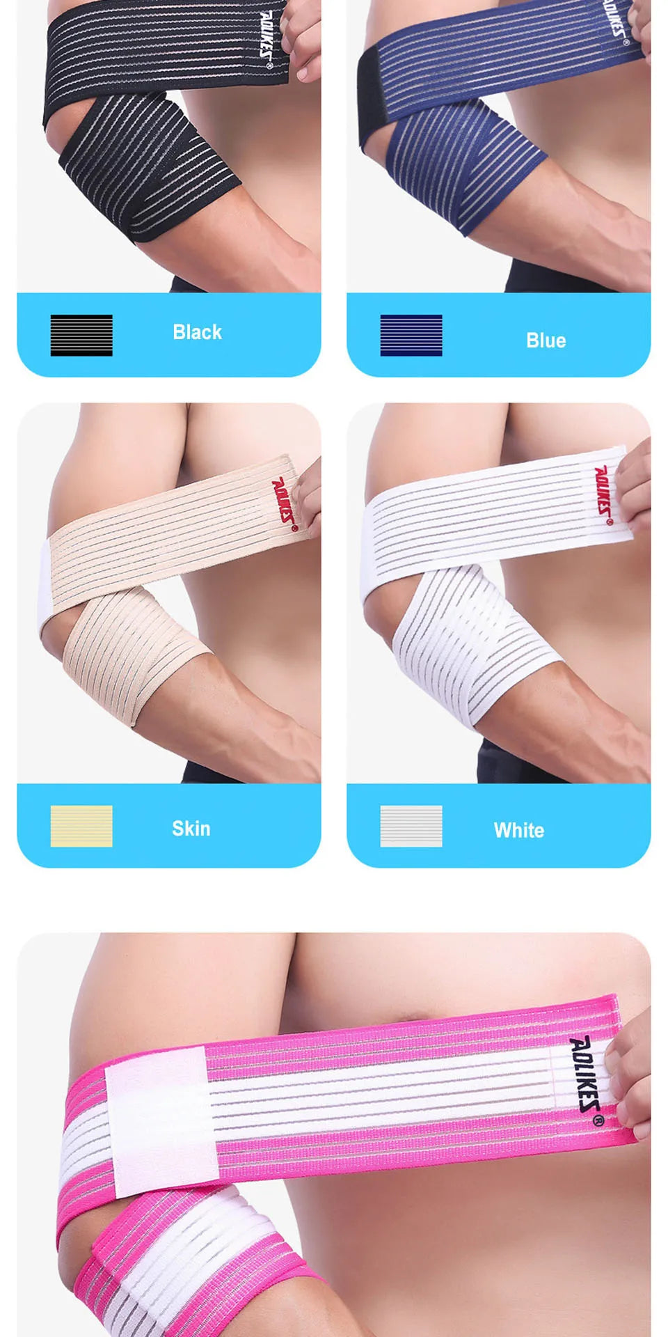 Elastic Knee Wraps