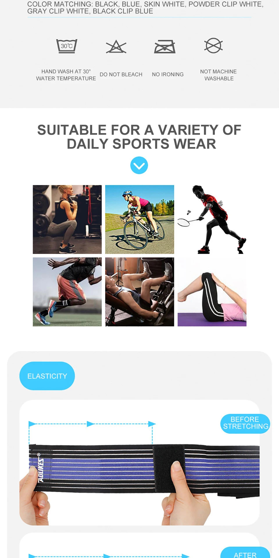 Elastic Knee Wraps