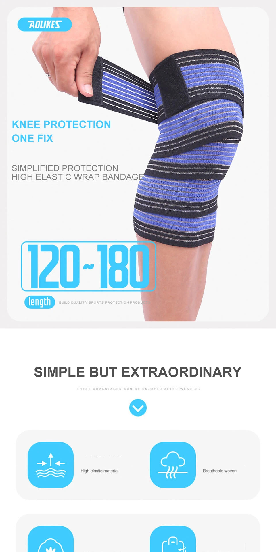 Elastic Knee Wraps