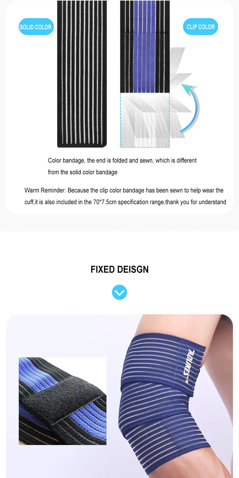 Elastic Knee Wraps