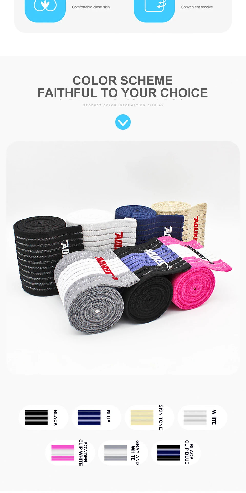 Elastic Knee Wraps