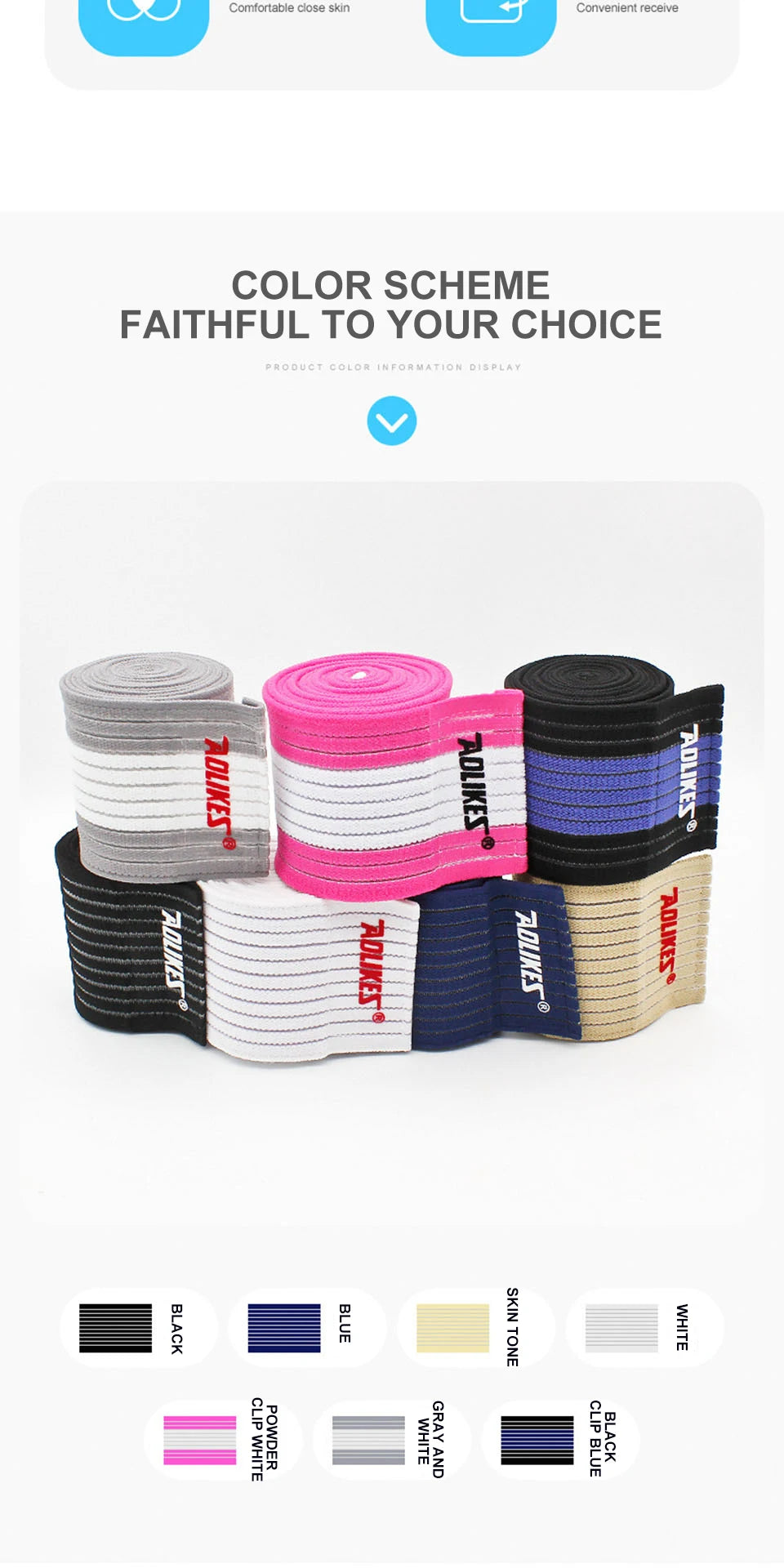 Elastic Knee Wraps