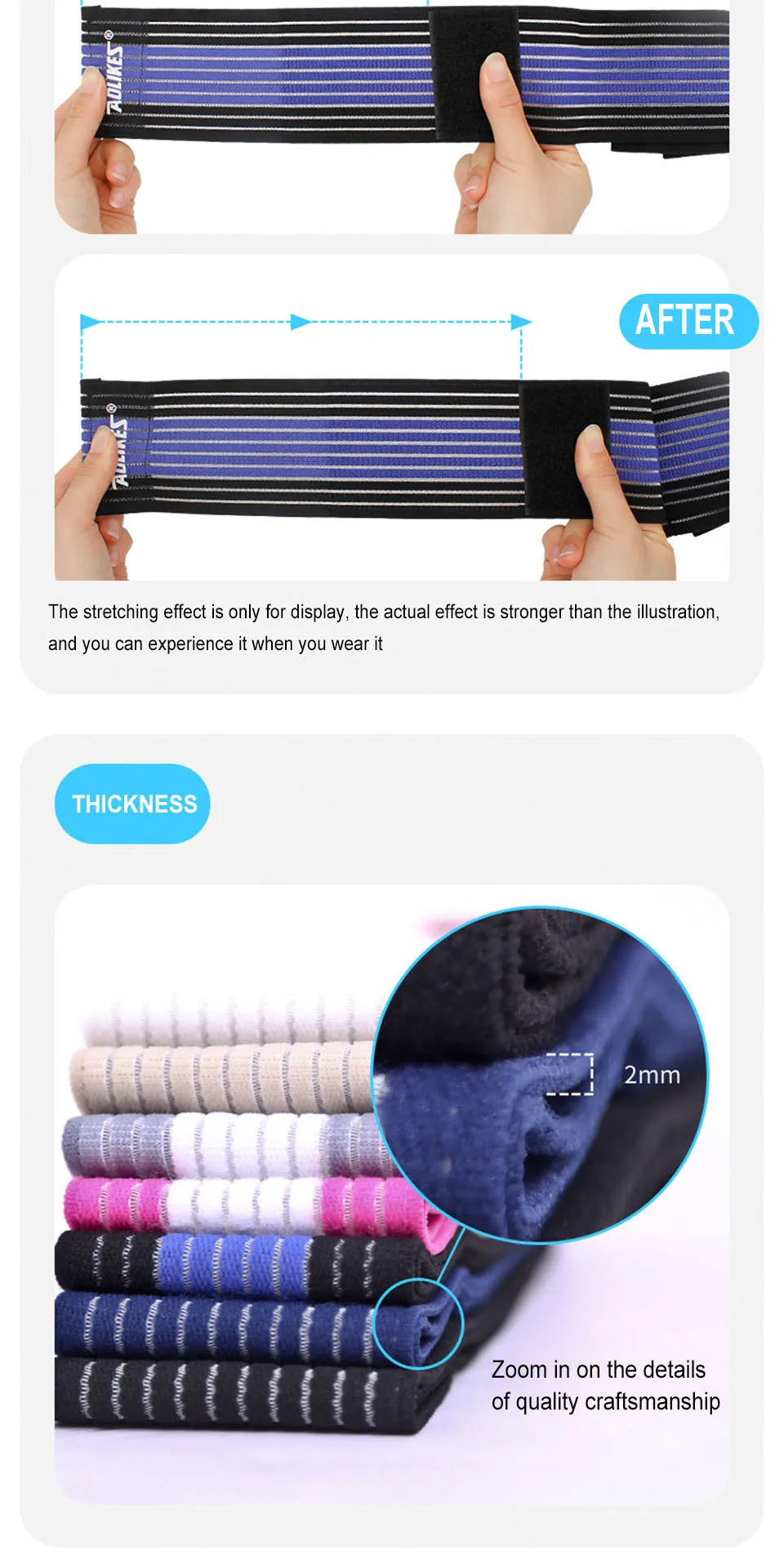 Elastic Knee Wraps